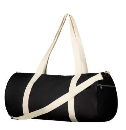 Sports Bag – Black Cylindrical