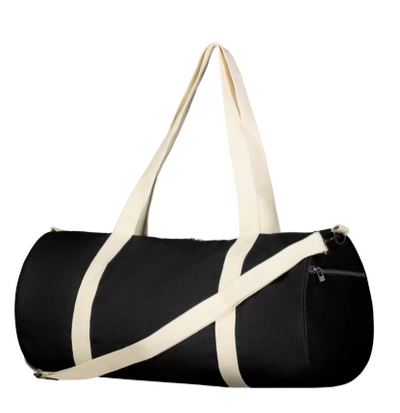 Sports Bag – Black Cylindrical