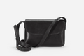 Grain Leather Crossbody Bag – Black