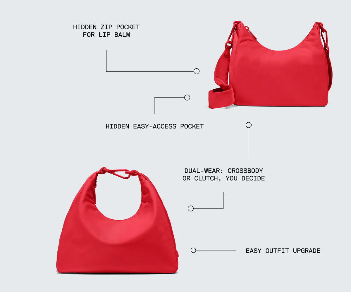 Women's Lightweight Double-Layer Crossbody Bag