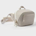 Beige single-shoulder camera bag