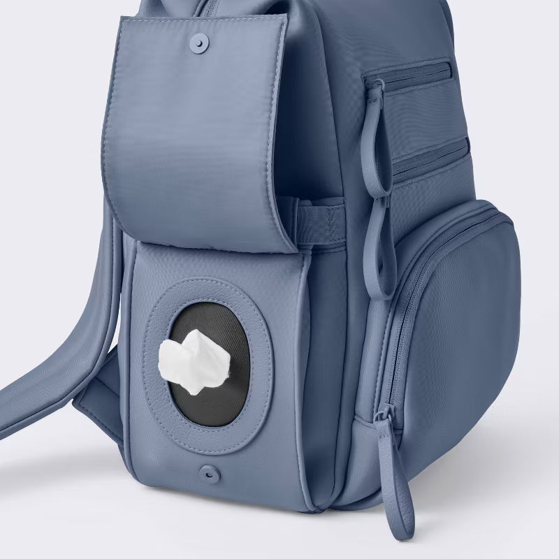Spacious diaper backpack