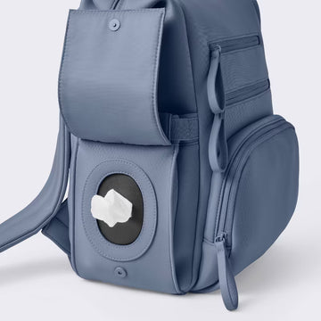 Spacious diaper backpack